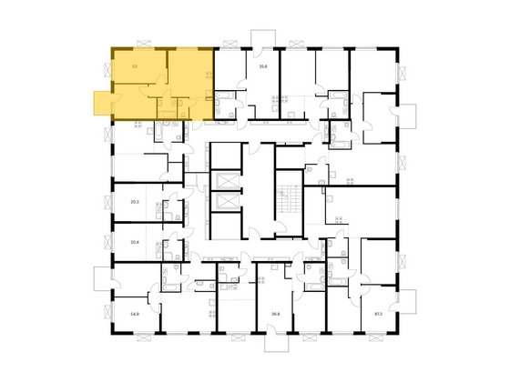 Продажа 2-комнатной квартиры 53 м², 3/17 этаж