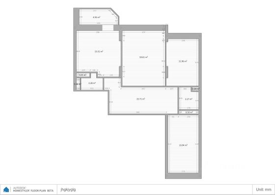 Аренда 3-комнатной квартиры 84,7 м², 6/23 этаж