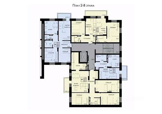 Продажа 4-комнатной квартиры 104,9 м², 5/9 этаж