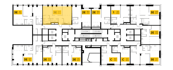 Продажа 3-комнатной квартиры 61,4 м², 12/32 этаж