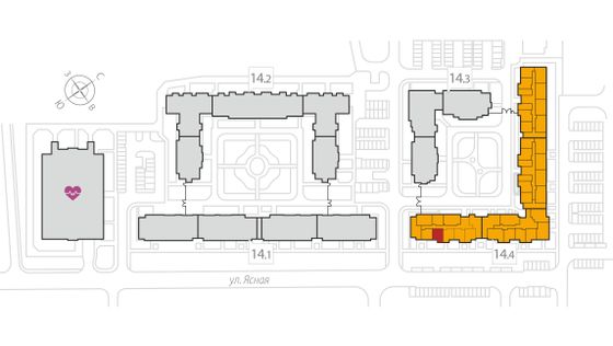 42,2 м², 1-комн. квартира, 2/8 этаж