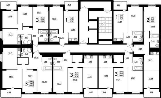 Продажа 2-комнатной квартиры 57,6 м², 15/16 этаж