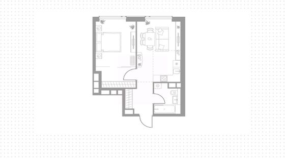 Продажа 2-комнатной квартиры 42,4 м², 16/33 этаж