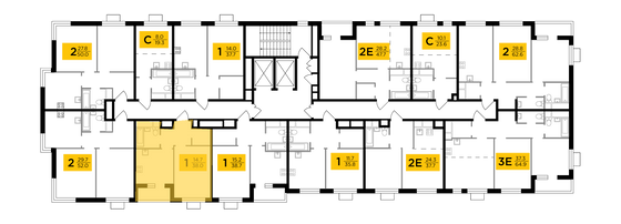 Продажа 1-комнатной квартиры 38 м², 10/24 этаж