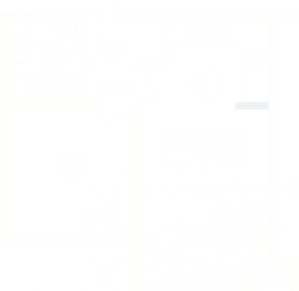 Продажа 1-комнатной квартиры 39,9 м², 1/9 этаж