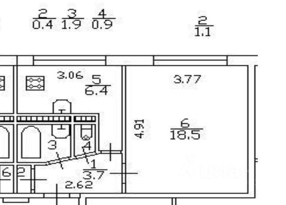 Продажа 1-комнатной квартиры 31,8 м², 4/9 этаж