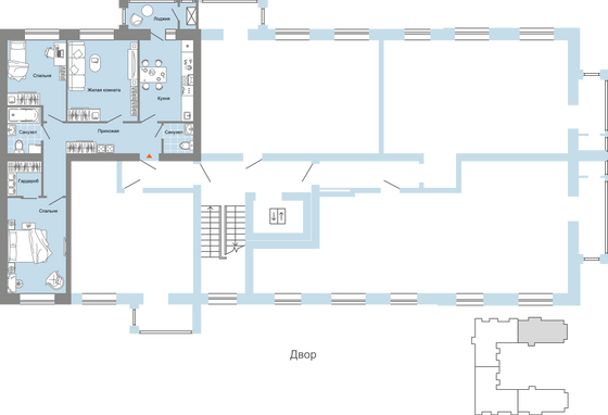 Продажа 3-комнатной квартиры 79 м², 5/8 этаж