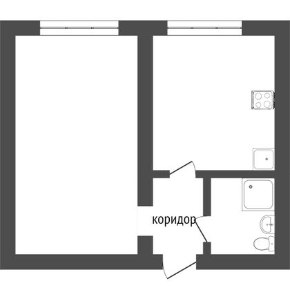 Продажа 1-комнатной квартиры 30,5 м², 1/5 этаж