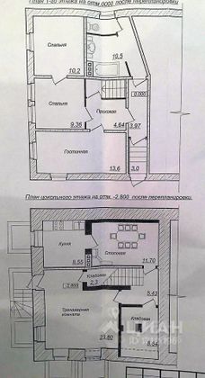 Продажа 4-комнатной квартиры 124 м², 2/2 этаж