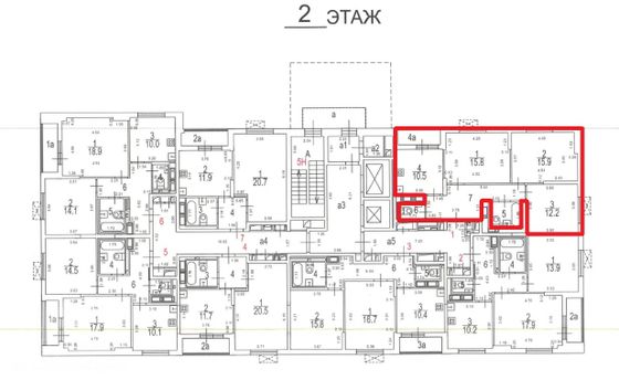 Продажа 3-комнатной квартиры 71,4 м², 2/17 этаж