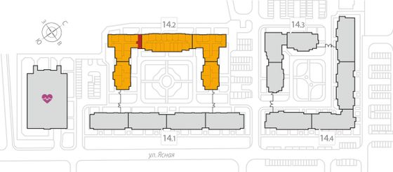 39,8 м², 1-комн. квартира, 2/8 этаж