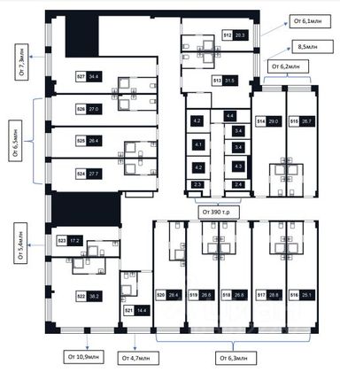 Продажа квартиры-студии 14,6 м², 1/8 этаж