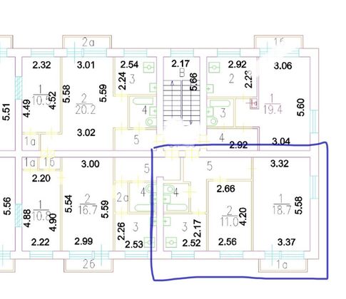 Продажа 2-комнатной квартиры 45,7 м², 3/5 этаж