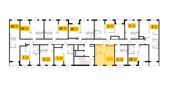 Продажа 1-комнатной квартиры 35,6 м², 5/15 этаж