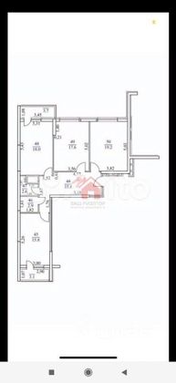 Продажа 3-комнатной квартиры 93,3 м², 12/23 этаж