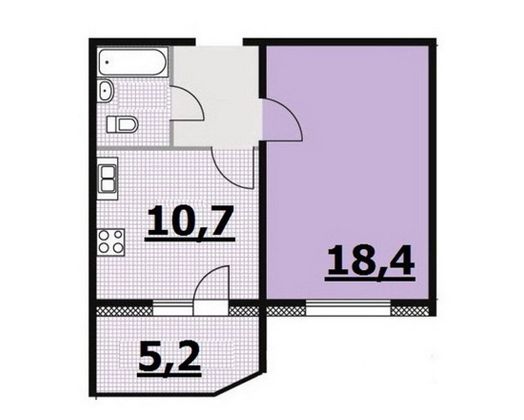 Продажа 1-комнатной квартиры 38 м², 2/17 этаж