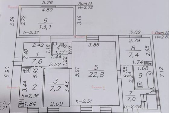 Продажа дома, 140 м², с участком 6 соток