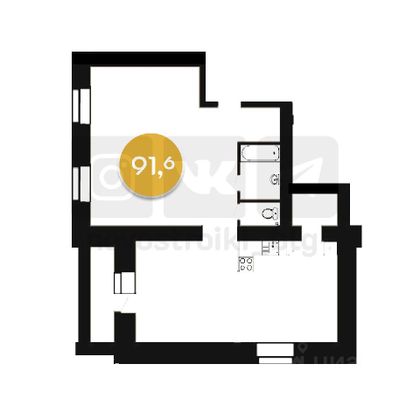 Продажа 3-комнатной квартиры 91,8 м², 3/9 этаж