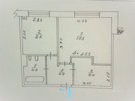 Продажа 1-комнатной квартиры 40,3 м², 1/10 этаж