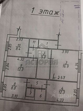 Продажа 4-комнатной квартиры 93 м², 1/9 этаж