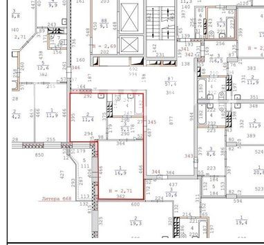 Продажа 1-комнатной квартиры 37,9 м², 11/19 этаж