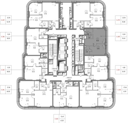 Продажа 1-комнатной квартиры 38,8 м², 34/53 этаж