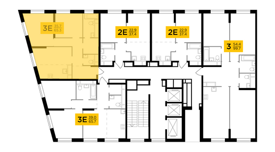 Продажа 3-комнатной квартиры 65,3 м², 4/30 этаж