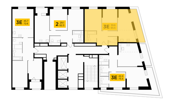 Продажа 3-комнатной квартиры 65,4 м², 12/30 этаж