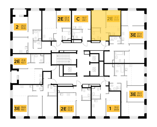 Продажа 2-комнатной квартиры 34,9 м², 7/23 этаж