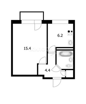 Продажа 1-комнатной квартиры 28,6 м², 4/5 этаж