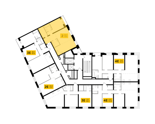 Продажа 2-комнатной квартиры 73,8 м², 13/16 этаж