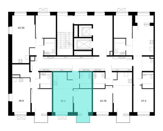 Продажа 1-комнатной квартиры 35,2 м², 10/10 этаж