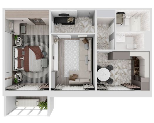 Продажа 2-комнатной квартиры 54,9 м², 10/10 этаж