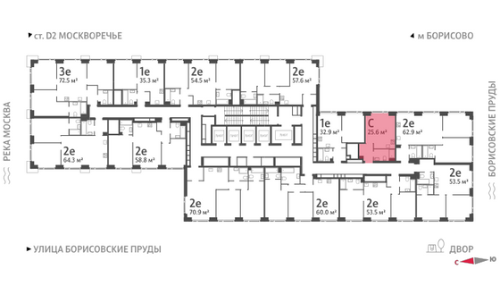 Продажа квартиры-студии 25,6 м², 19/52 этаж