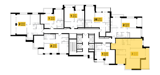 Продажа 3-комнатной квартиры 95,3 м², 14/26 этаж