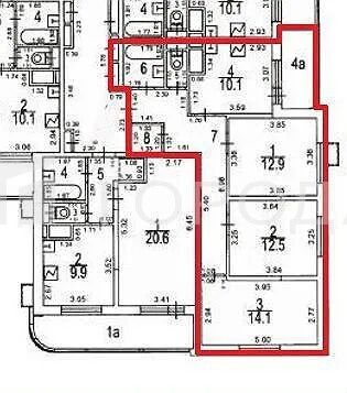 Продажа 3-комнатной квартиры 69,1 м², 11/22 этаж