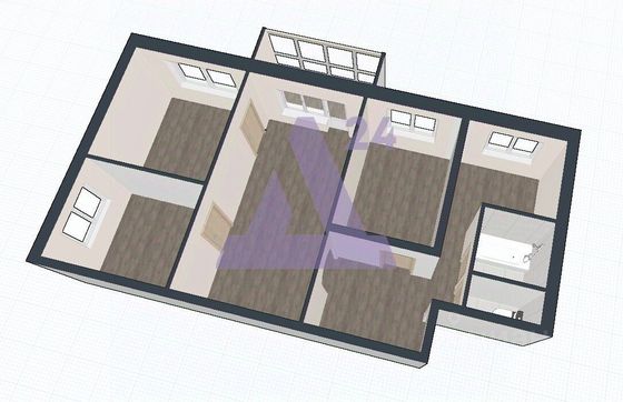 Продажа 4-комнатной квартиры 58,1 м², 3/5 этаж