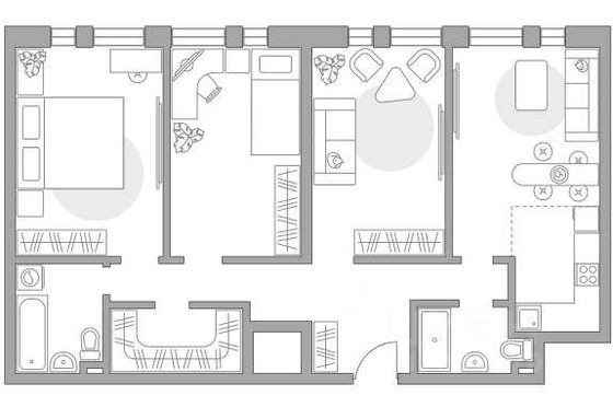 Продажа 4-комнатной квартиры 83 м², 12/30 этаж