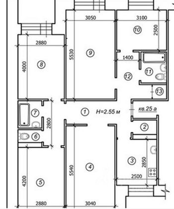 Продажа 4-комнатной квартиры 98 м², 6/25 этаж