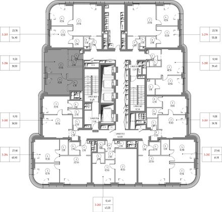 Продажа 1-комнатной квартиры 38,5 м², 34/53 этаж