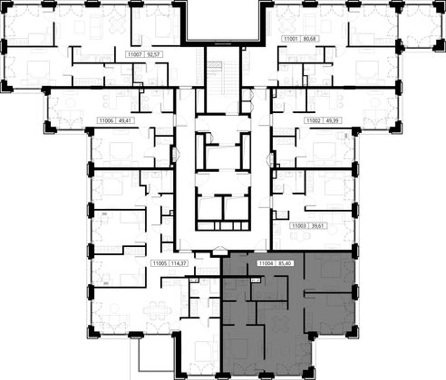 Продажа 3-комнатной квартиры 85,4 м², 10/15 этаж