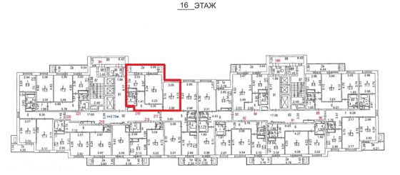 Продажа 2-комнатной квартиры 54 м², 16/22 этаж