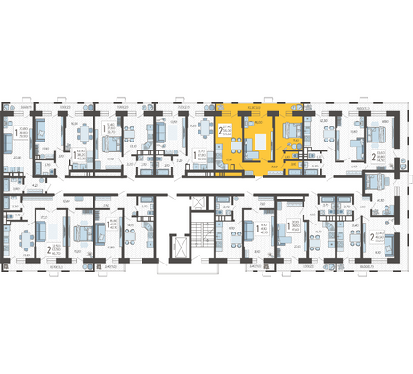 Продажа 2-комнатной квартиры 59,6 м², 9/12 этаж