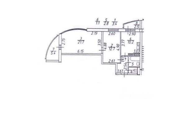 Продажа 2-комнатной квартиры 59,8 м², 25/28 этаж