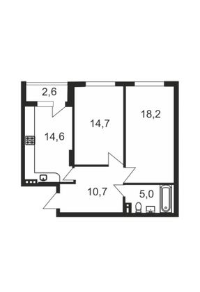 Продажа 2-комнатной квартиры 61,4 м², 4/4 этаж