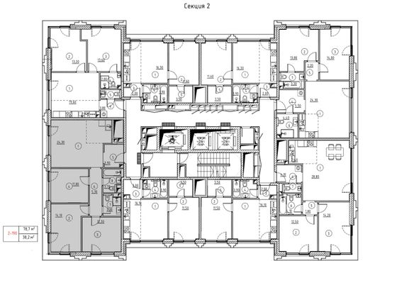 Продажа 3-комнатной квартиры 77,7 м², 24/30 этаж