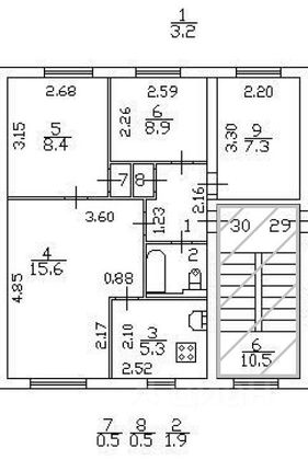 Продажа 4-комнатной квартиры 51,6 м², 5/5 этаж