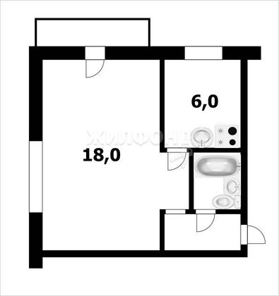 Продажа 1-комнатной квартиры 30,5 м², 4/5 этаж