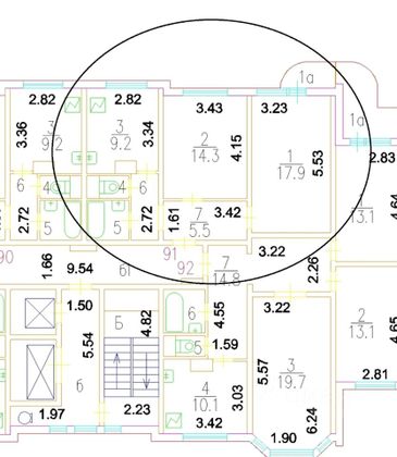 Продажа 2-комнатной квартиры 53,6 м², 6/17 этаж