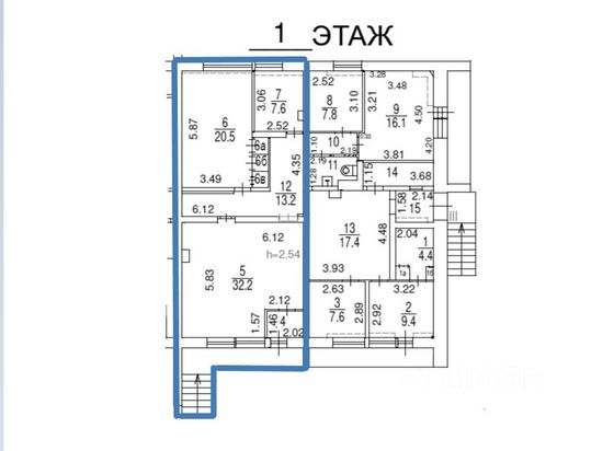 Продажа 2-комнатной квартиры 78,3 м², 1/16 этаж